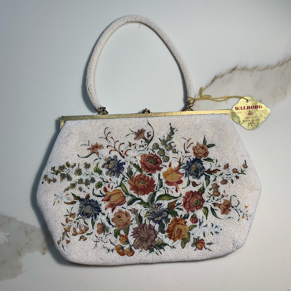 Vintage Walborg Floral  Purse
